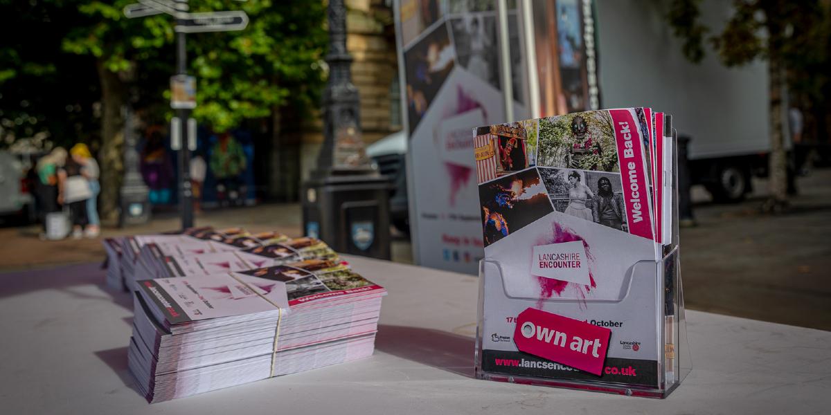 Main image: Lancashire Encounter leaflets Lancashire Encounter leaflets on a table.