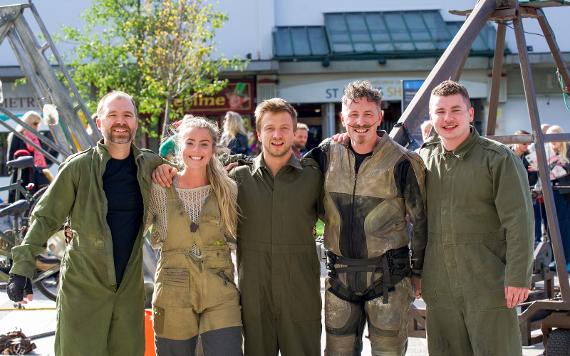 The Urban Astronaut team pose for a group photo