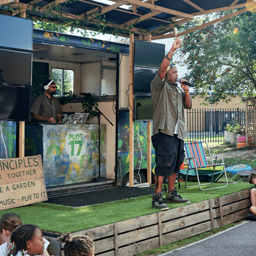 A hip-hop garden festival for families.