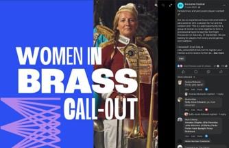 A women in Brass Call-Out promotion 