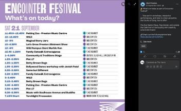 A snapshot of the Encounter Festival programme of 2024.