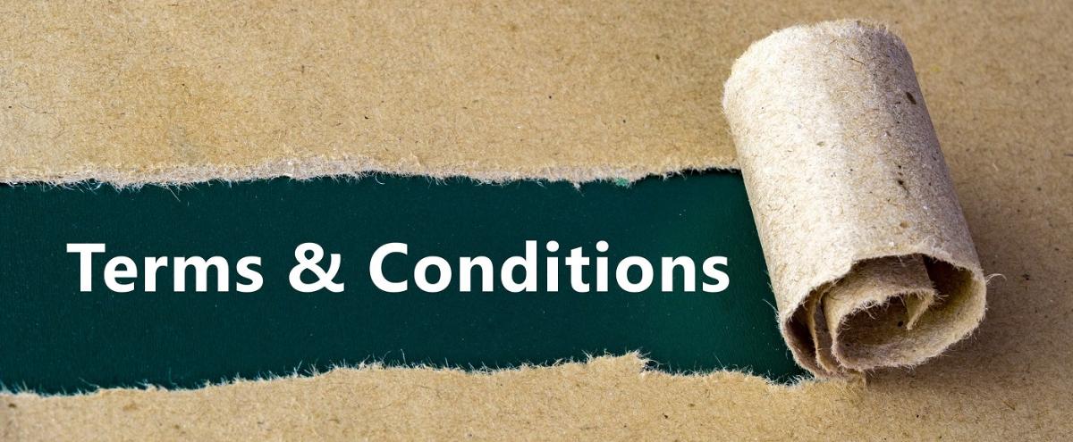 Terms and Conditions Terms and conditions on brown paper