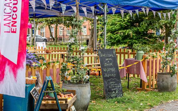 The Vegetable Nannies stall