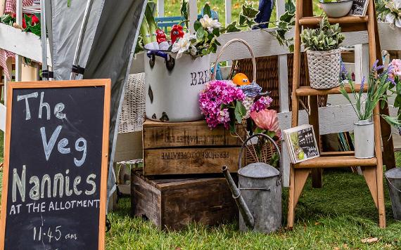 The Vegetable Nannies stall