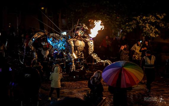 the Mayor of Preston's Covid Thank You torchlight parade