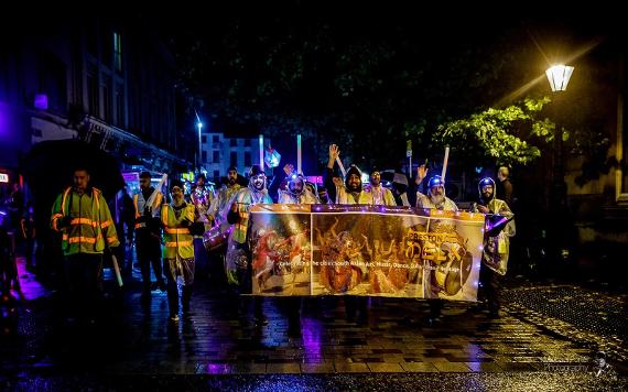 the Mayor of Preston's Covid Thank You torchlight parade