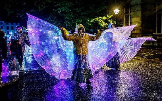 the Mayor of Preston's Covid Thank You torchlight parade