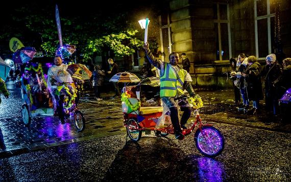 the Mayor of Preston's Covid Thank You torchlight parade