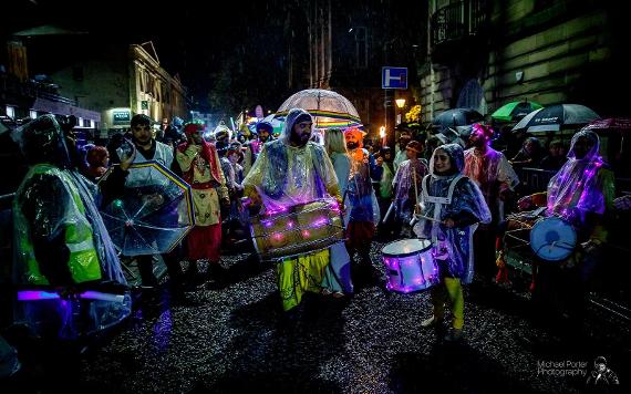 the Mayor of Preston's Covid Thank You torchlight parade